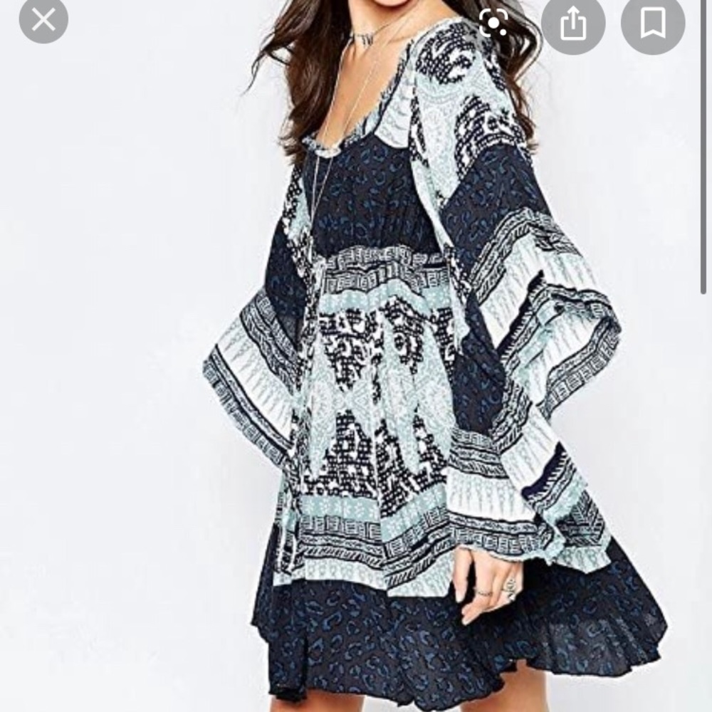 Free people blue heart of gold dress
